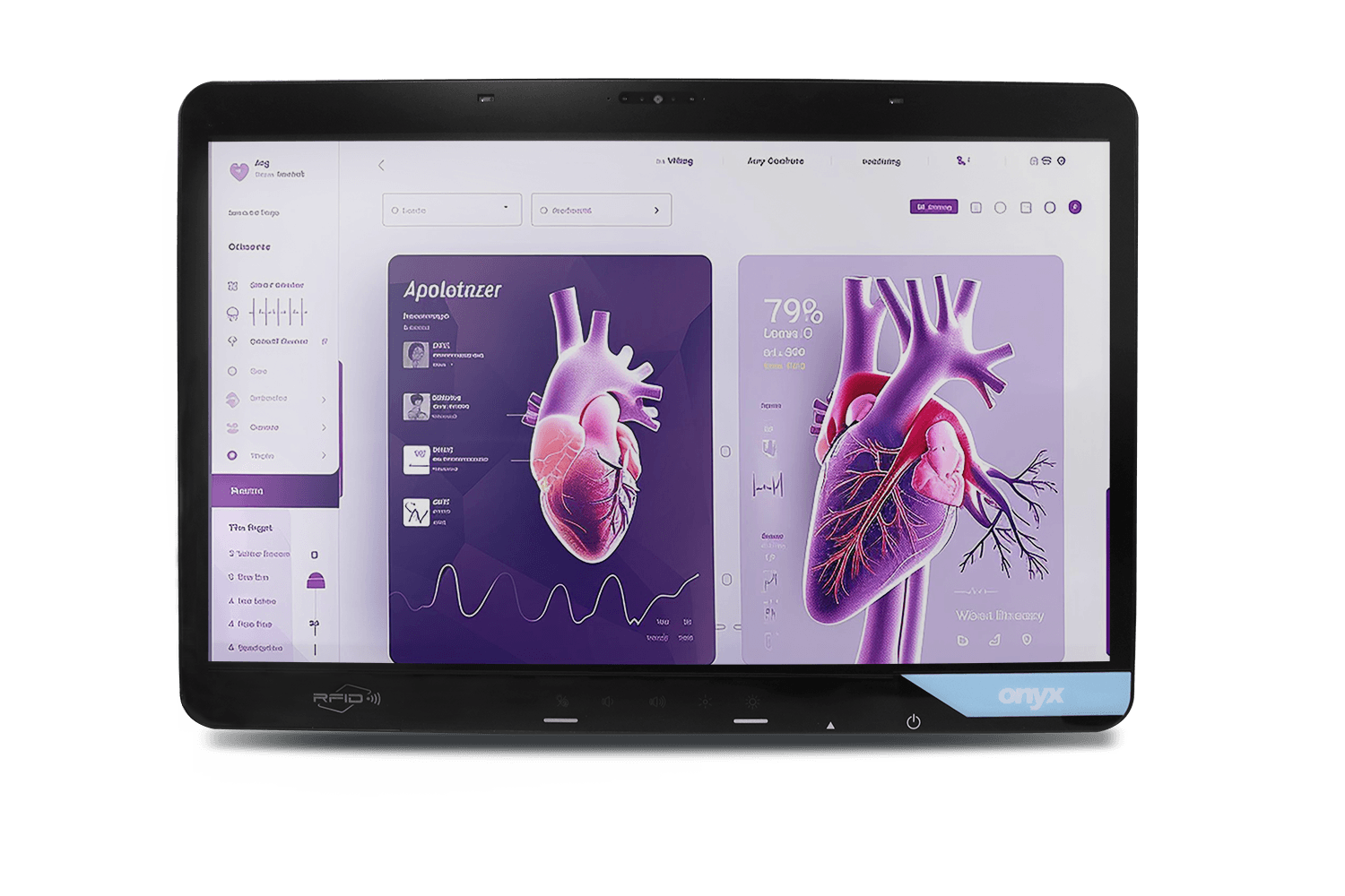 22" Dual Hot Swappable Battery Medical AI Cart Computer