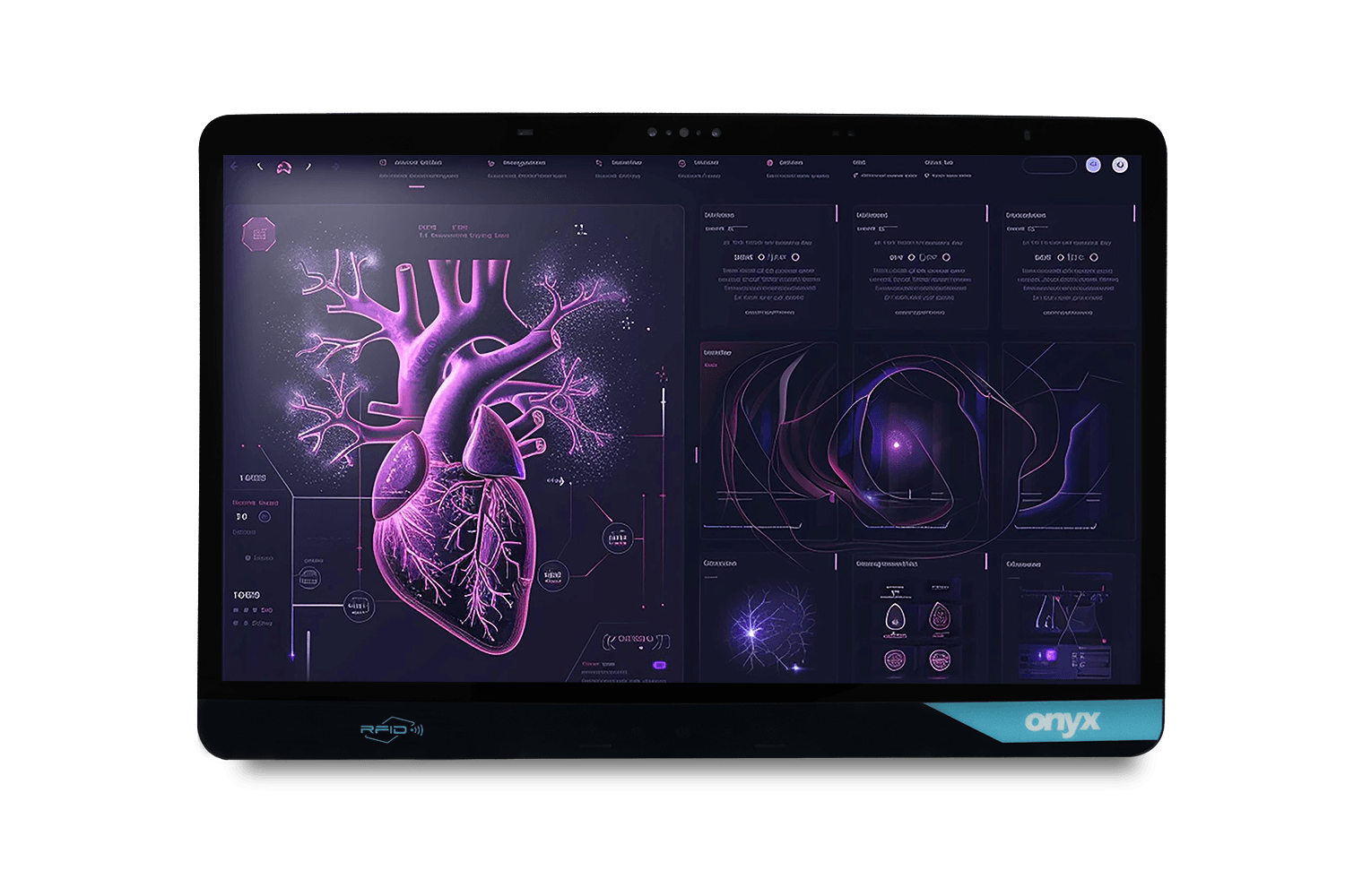 24" Dual Hot Swappable Battery Medical AI Cart Computer